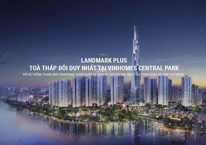 Bán căn Landmark Plus 2PN giá 3 tỷ 850 view nội khu và quận 2