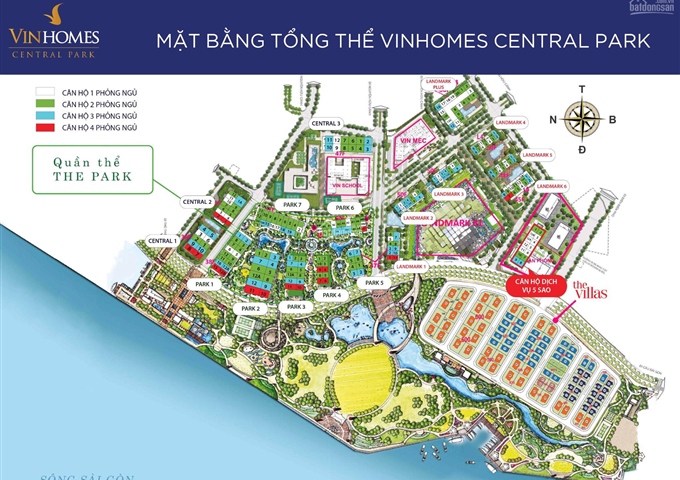 Bán căn Landmark Plus 2PN giá 3 tỷ 850 view nội khu và quận 2