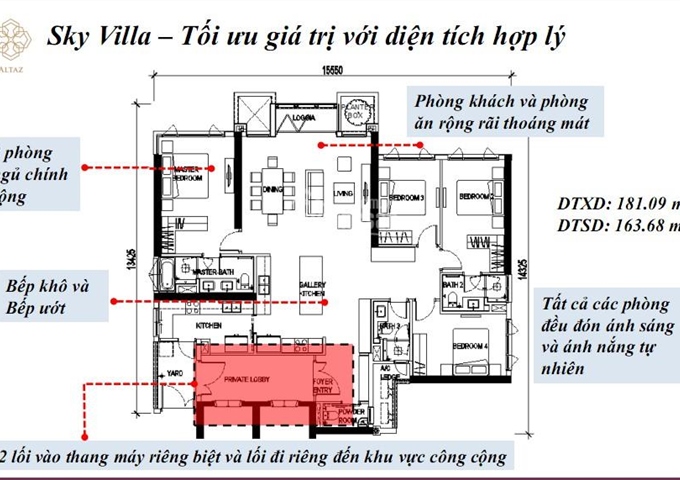 Bán căn hộ sang trọng Sky Mansion, Sky Villa, Sky Loft tòa Altaz dự án Feliz En Vista – Quận 2