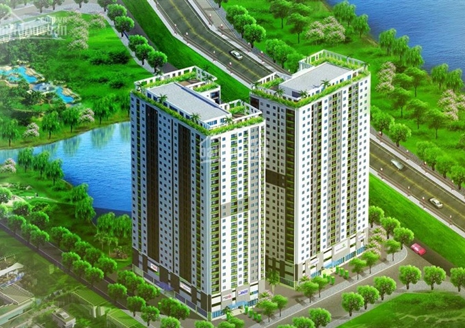 Cho thuê căn hộ chung cư Hateco Hoàng Mai, tầng 5, DT=51.5m2, đã lắp tủ bếp, giá: 4 triệu/tháng 