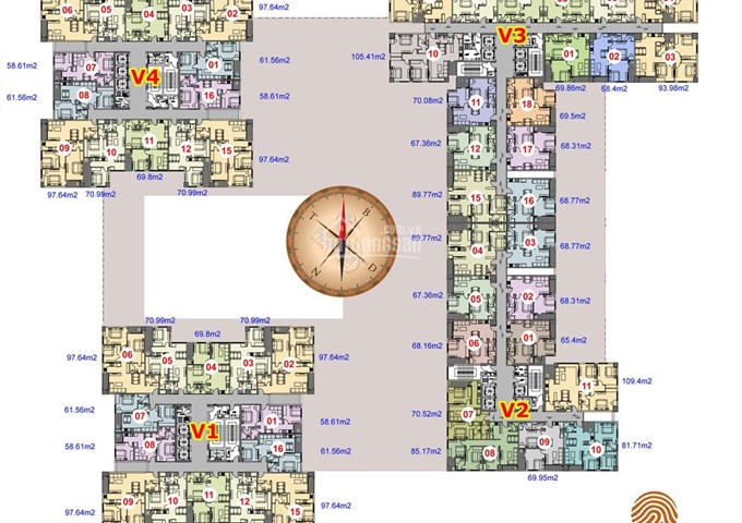 Chính chủ bán CHCC 2303 V1 Home City Trung Kính, 70.99 m2, 2PN, 33.5 tr/m2. LH 0989-569-586