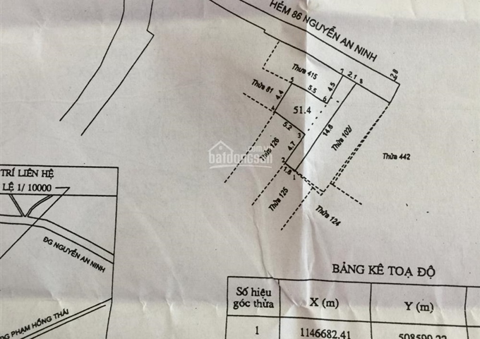 Bán nhà cấp 4 hẻm 86 Nguyễn An Ninh, phường 7, TP. Vũng Tàu 870tr