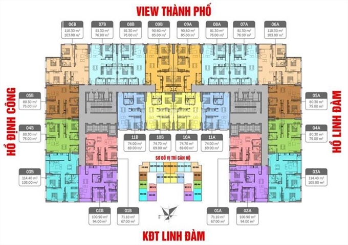 Bán căn hộ Eco Lake View Đại Từ, 21tr/m2, ful nội thất, view 3 hồ. LH: 0961 686 358