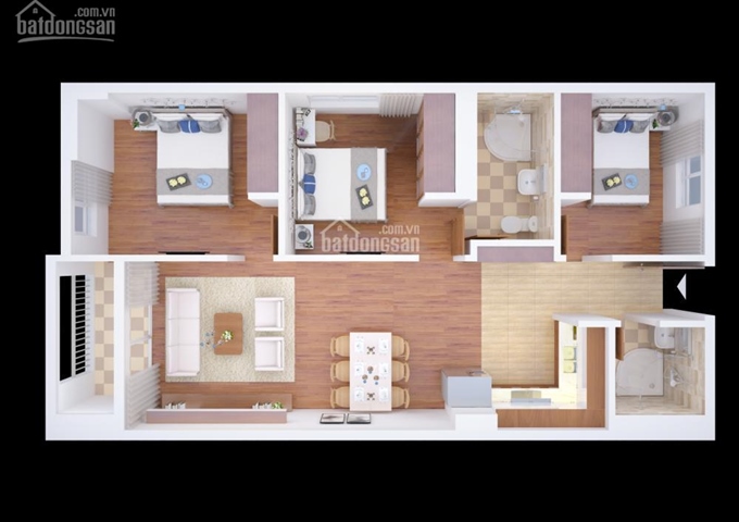 Chính chủ cần bán gấp căn hộ chung cư 129 Trương Định, 88,75m2, giá 2,35 tỷ