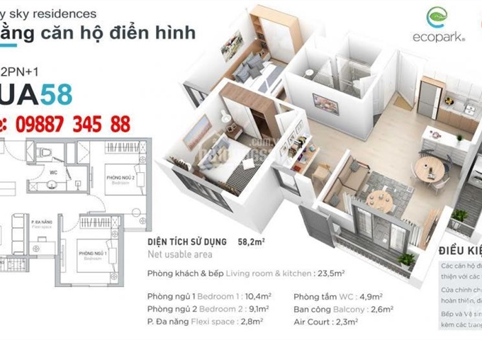 Ecopark mở bán tòa căn hộ Lake 2 khu tổ hợp Aqua Bay