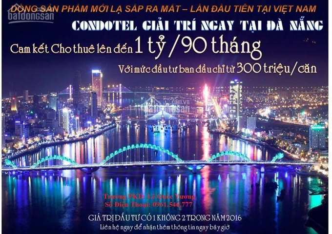 Bán khách sạn tại Đà Nẵng vị trí đường Trường Sa, nơi đầu tư siêu lợi nhuận 0961.546.777