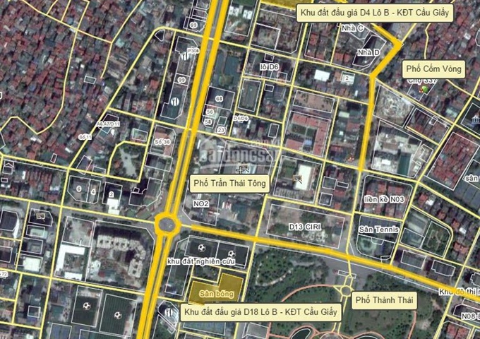 Bán đất đấu giá lô D4 mặt đường số 1 Trần Thái Tông, DT 122.5m2, MT: 7m  - liên hệ: 0989839601