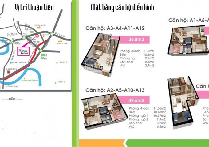 Bán căn hộ sen hồng trả góp, liền kề phạm văn đồng chỉ 505 tr/căn, sổ hồng riêng lâu dài