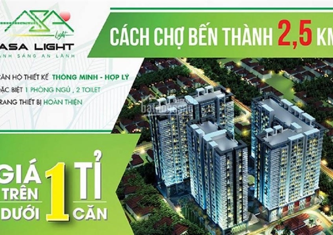 Bán gấp CC Asa Light Q8, 70m2 căn góc  gần cầu Nguyễn Tri Phương, hỗ trợ vay 70%