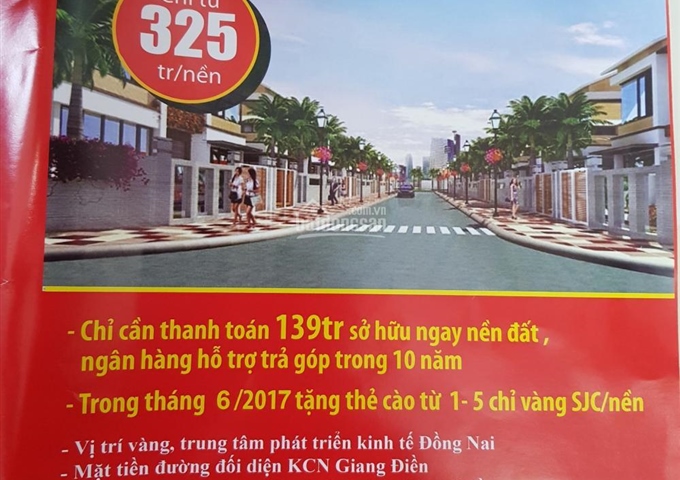 Bán đất Tam Phước, TP. Biên Hòa cạnh công ty Kenda giá chỉ 450tr/nền, sổ đỏ thổ cư, LH 0901679682