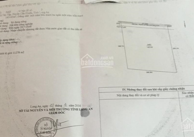 Đất khu công nghiệp Tân Tập, Cần Giuộc, Long An