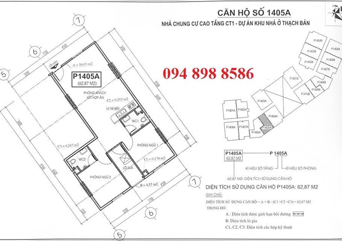 Bán căn ngoại giao CT1 Thạch Bàn 43m2, 63m2, 73m2, 93m2, 98m2 số lượng có hạn