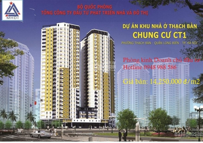 Bán căn ngoại giao CT1 Thạch Bàn 43m2, 63m2, 73m2, 93m2, 98m2 số lượng có hạn