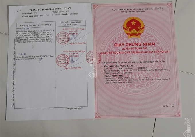 Bán CC D2 lầu 3, lô F KDC Phú Lợi Hai Thành, P7, Quận 8