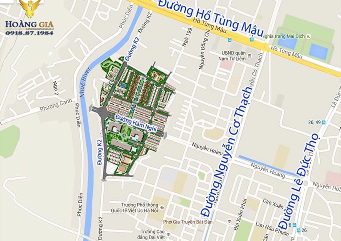 Chuyên bán lại các lô Biệt thự, Liền kề, Shophouse Vinhomes Gardenia Mỹ Đình cập nhật 01/02/2018