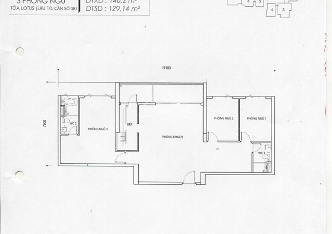 Chính chủ cần bán tháp Lotus Vista Verde Quận 2 L10.08, 140m2, 3PN. 0919 18 78 39