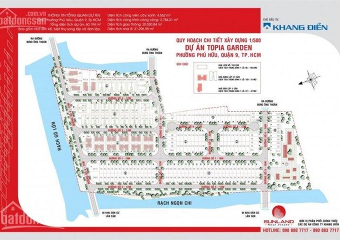 Bán gấp lô biệt thự Topia Garden Khang Điền, giá 17 triệu. 0939945249