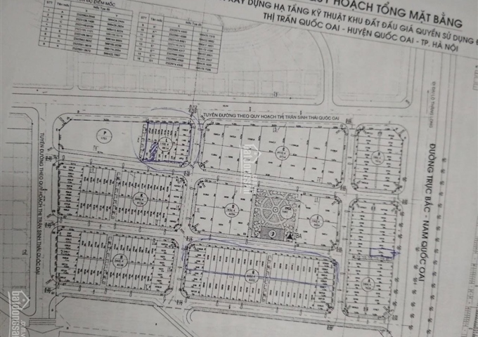 Bán gấp đất đấu giá MT 5m, khu L - ĐG 02, TT Quốc Oai, gần Láng - Hòa Lạc, LH CĐT: 0899.51.91.66