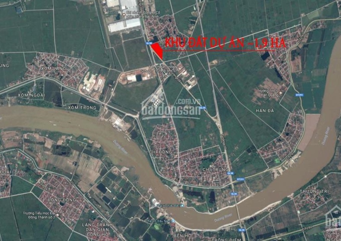 Bán đất DA xã Tân Chi, huyện Tiên Du, Bắc Ninh, giá chỉ từ 8tr/m2, bàn giao sổ đỏ quý I 2018