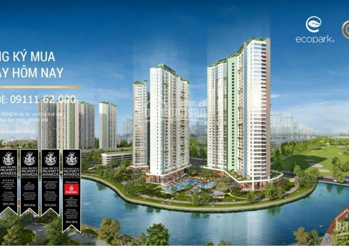 Ecopark 16/12 mở bán đợt cuối tòa Park Premium - đẳng cấp nhất Aquabay view sân golf & mặt hồ