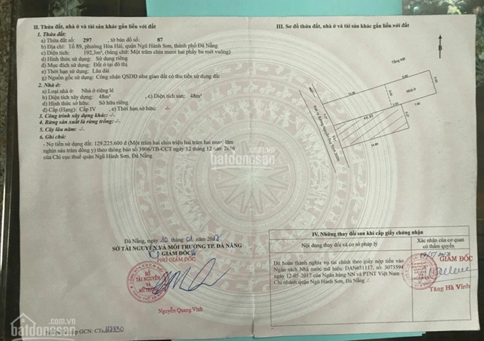 Chính chủ bán đất kiệt 93 Nguyễn Duy Trinh