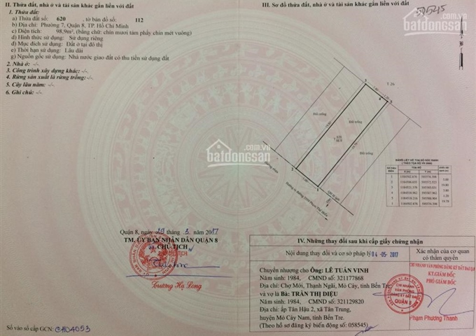 Bán đất thổ cư giá rẻ, 100m2 ở P7, Q8, XD tự do