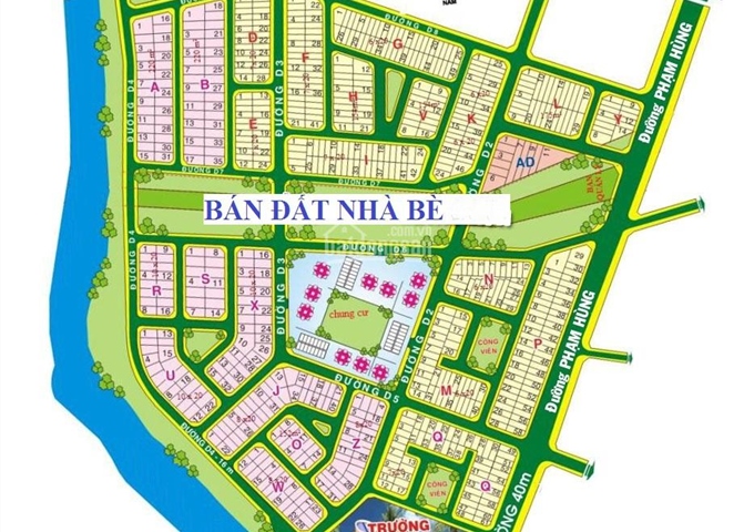 Đất lô góc khu dân cư Thanh Niên - Garden Riverside Villas, Phạm Hùng nối dài