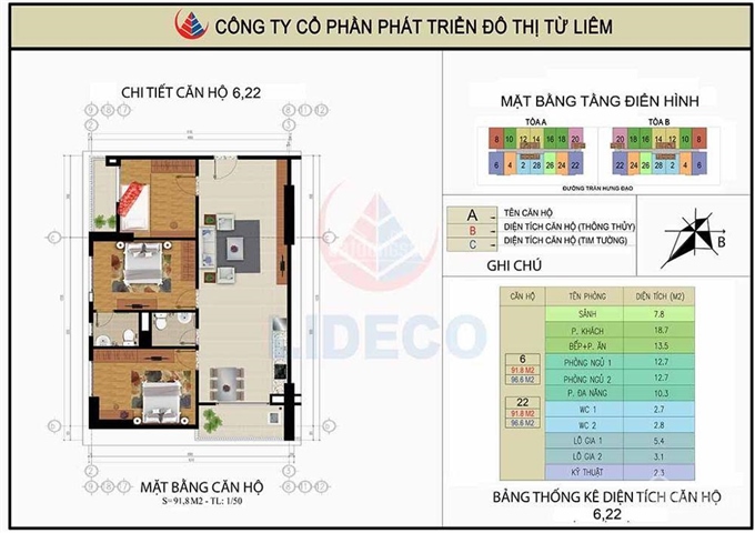 Chính thức mở bán tòa B chung cư Lideco Trần Hưng Đạo - Hạ Long chỉ từ 1 tỷ/căn. LH: 0904445929