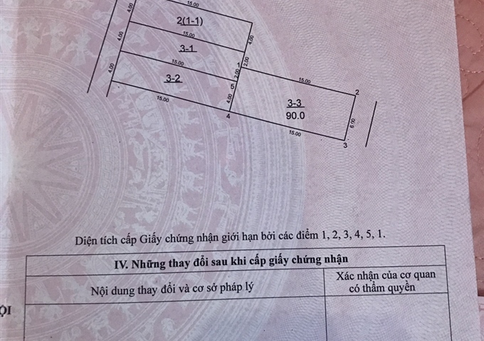 Chính chủ bán đất diện tích 90m2 tại thôn Mai Hiên, Mai Lâm, Đông Anh, liên hệ chính chủ 0915211180
