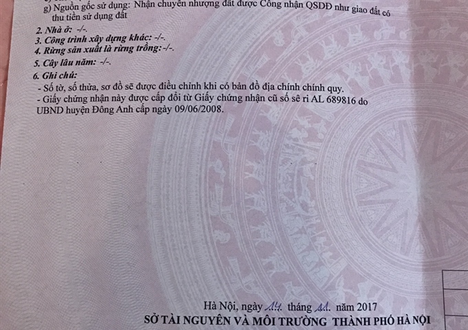 Chính chủ bán đất diện tích 90m2 tại thôn Mai Hiên, Mai Lâm, Đông Anh, liên hệ chính chủ 0915211180