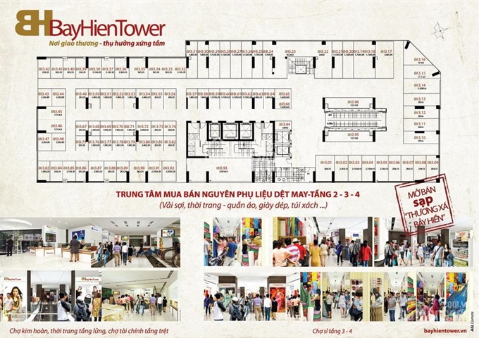 Cơ hội để đầu tư ngành may mặc tại thương xá Bảy Hiền Tower
