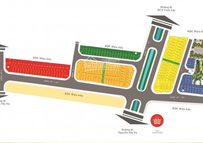 Bán đất KDC Thịnh Phát hạ tầng hoàn chỉnh ngay Vĩnh Lộc A, Bình Chánh chỉ 17.5 triệu/m2 = 1.4 tỷ