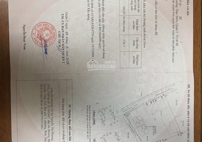 Bán căn hộ khu shophouse MT trệt Hoàng Anh Gia Lai, Thảo Điền, Q2 DT: 235m2 giá 7,8 tỷ-0902686804