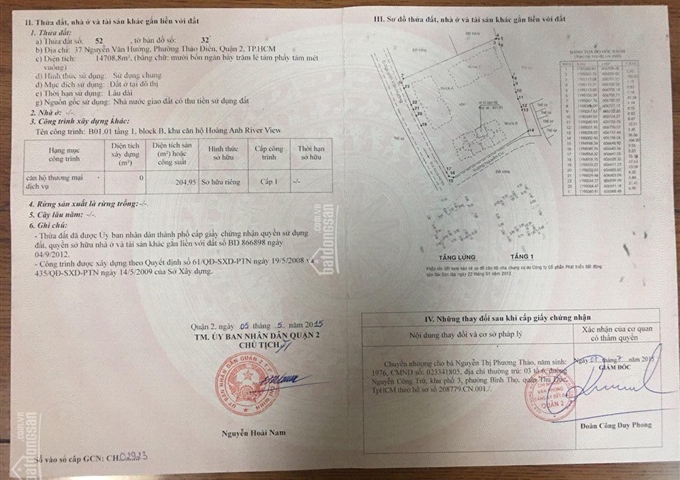 Bán căn hộ khu shophouse MT trệt Hoàng Anh Gia Lai, Thảo Điền, Q2 DT: 235m2 giá 7,8 tỷ-0902686804