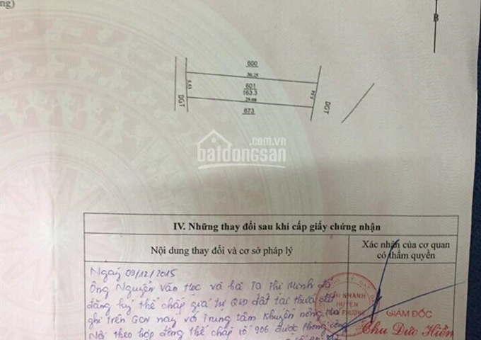 Tôi cần bán 163m2 đất thôn Thống Nhất xã Song phượng.