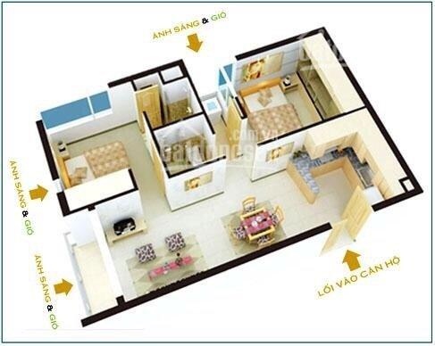 Bán căn hộ Quang Thái-Đầm Sen, 63m2, căn góc, giá 1.25 tỷ, Ngân hàng cho vay 80%. LH: 0902.456.404