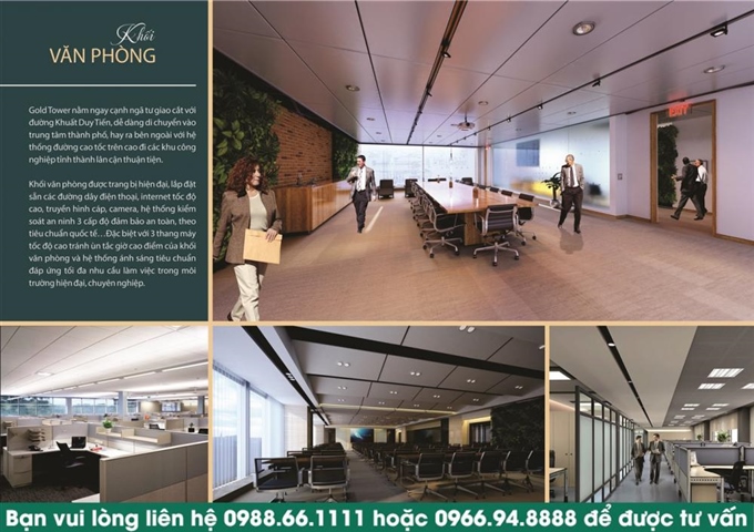 Suất ngoại giao dự án Gold Tower 275 Nguyễn Trãi, CK lên tới 8% + 2 năm phí dịch vụ. LH 0966948888