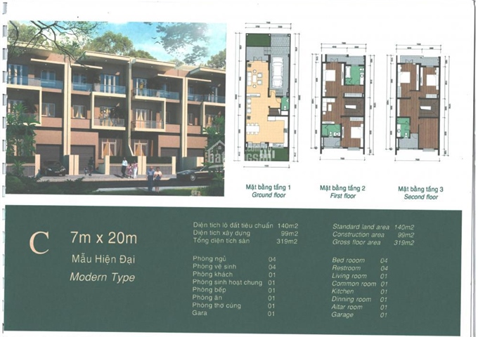 Mở bán biệt thự khu K Ciputra-Grand Gardenville Tây hồ, giá từ 15 tỷ, chiết khấu 1%, tặng quà 350tr