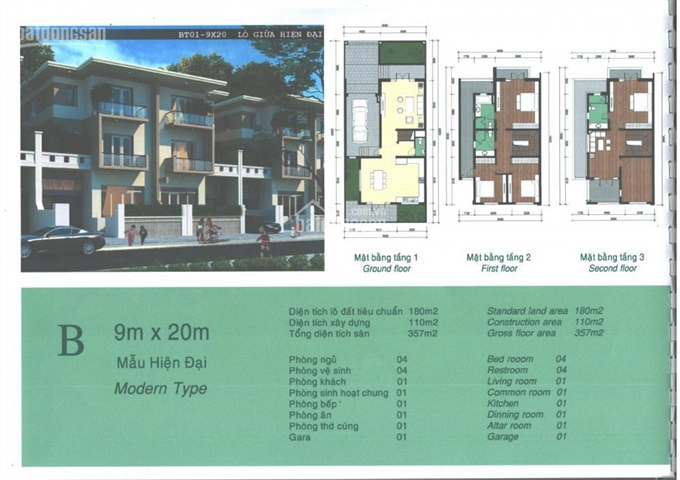 Mở bán biệt thự khu K Ciputra-Grand Gardenville Tây hồ, giá từ 15 tỷ, chiết khấu 1%, tặng quà 350tr