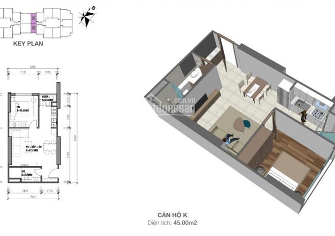 Cần Nhượng lại căn 12A06 chung cư Eco Dream - 300 Nguyễn Xiển, giá 1tỷ2, 0904 037 562