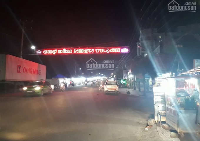 Bán lô đất tại khu tái định cư Hiệp Phước, khu chợ đêm Nhơn Trạch, tiện kinh doanh, 0933.36.39.35