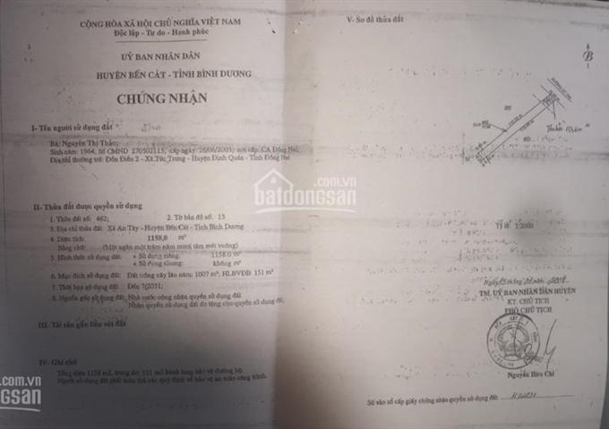 Bán đất đường DT744, KCN Rạp Bắp