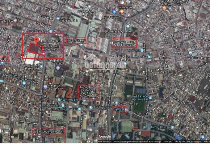 Bán đất MT 341A Lũy Bán Bích 40tr/m2