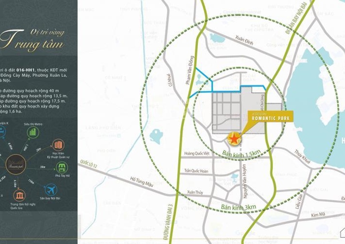 Phân phối chính thức liền kề Romantic Park Tây Hồ Tây