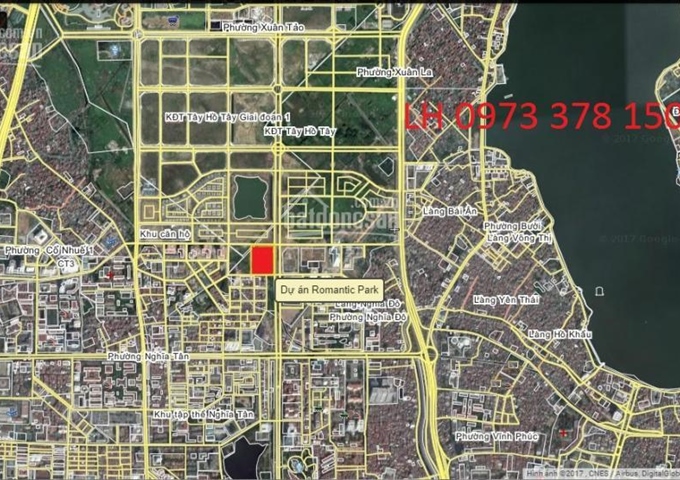 Phân phối chính thức liền kề Romantic Park Tây Hồ Tây