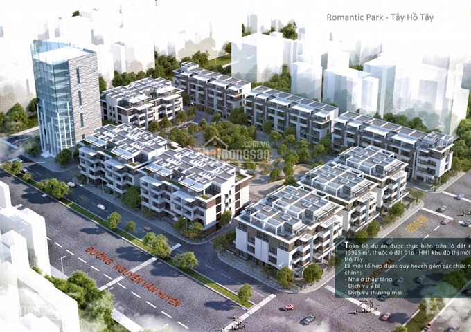 Phân phối chính thức liền kề Romantic Park Tây Hồ Tây