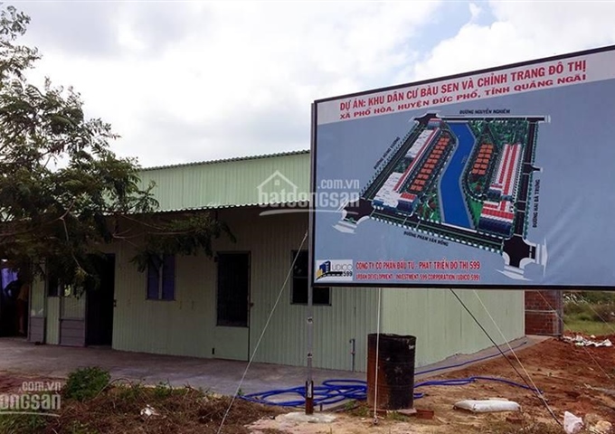 Mở bán đợt 1 khu dân cư Bàu Sen, trung tâm thị xã Đức Phổ tương lai