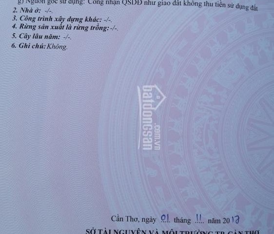 Bán đất hẻm 8, KV1, Nguyễn Chí Thanh, P. Trà Nóc, Q Bình Thủy, TP Cần Thơ