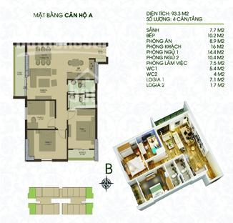 Cho thuê căn hộ Thăng Long Victory, 2pn, 3pn giá 4-4,5 triệu/tháng, LH 0934583385