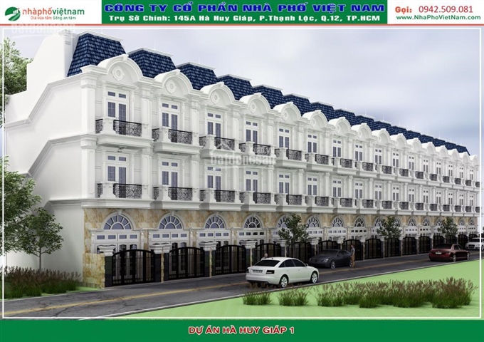 Khu nhà phố Golden City mặt tiền Hà Huy Giáp, đẳng cấp số 1 Q.12